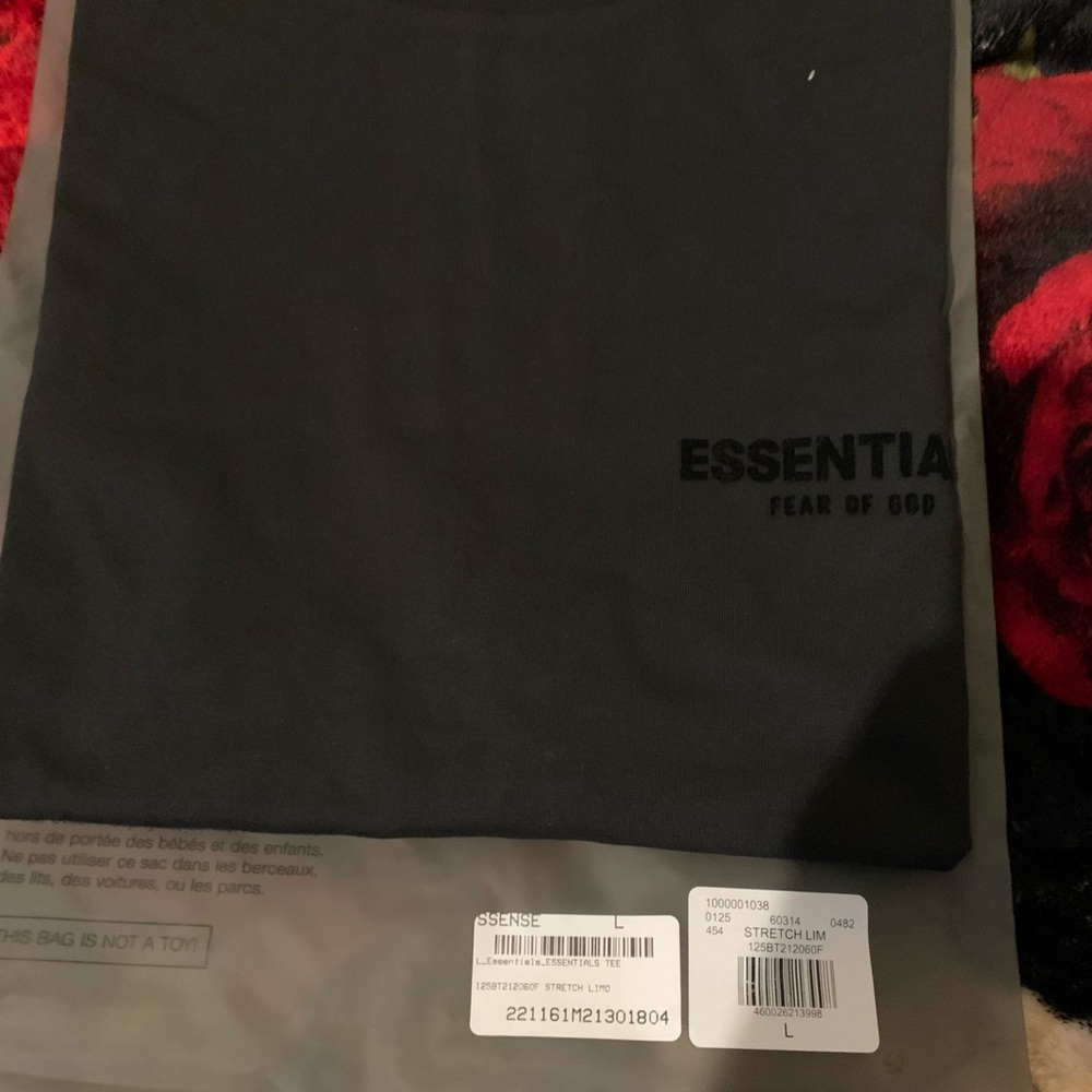 Essentials Fear of God Charcoal Tee